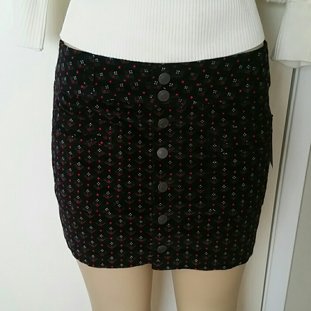 NWT corduroy mini skirt Free People sizes 28 29 30